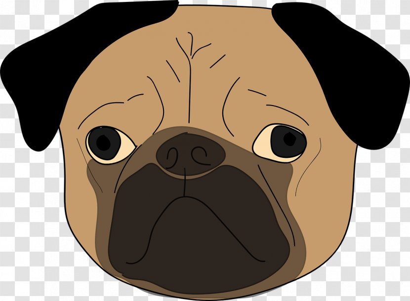 Pug Puppy Dog Breed Toy Clip Art - Mammal Transparent PNG