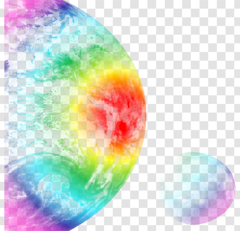 Clip Art - Texture - Rainbow Earth Transparent PNG