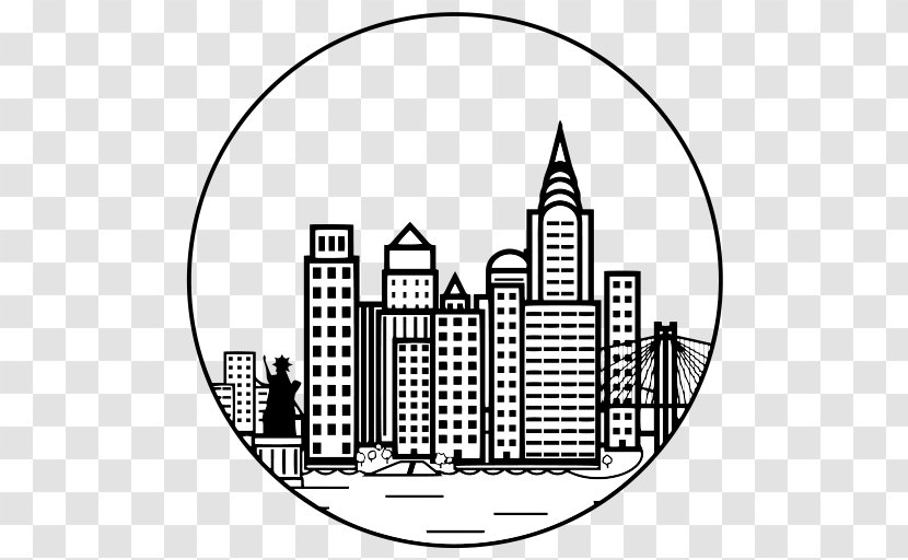 Clip Art Line Point Residential Area Pattern - Skyscraper - Aws Badge Transparent PNG