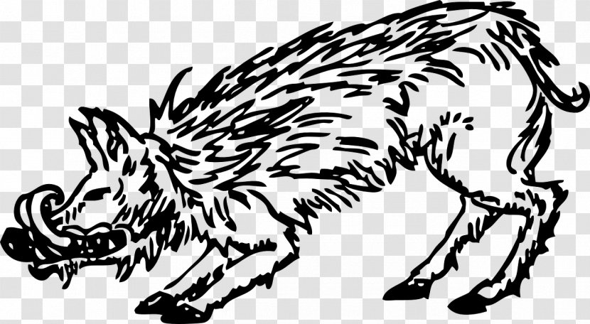 Common Warthog Wild Boar Clip Art - Drawing Transparent PNG