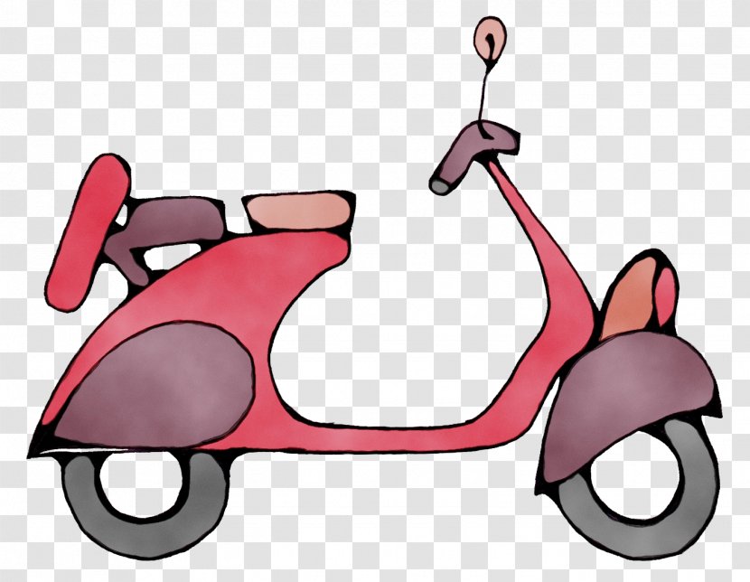Mode Of Transport Pink Clip Art Cartoon Riding Toy - Vehicle Transparent PNG