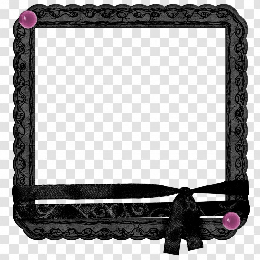 Picture Frames Black And White Clip Art - Text - Gothic Cross Transparent PNG