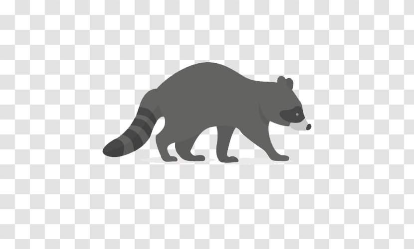 Raccoon Bear Animal - Dog Like Mammal - Creative Pull Small Hand-painted Free Transparent PNG