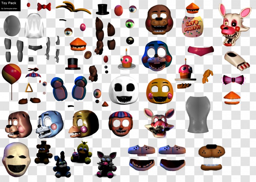 Five Nights At Freddy's 4 3 2 Animatronics - Photography - Folding Layout Transparent PNG
