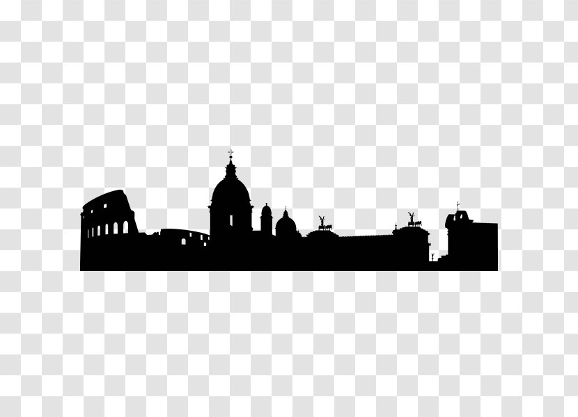 Rome St. Peter's Basilica Silhouette Skyline Transparent PNG