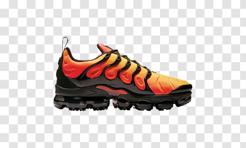 Nike Air VaporMax Plus Men's Black 924453-007 Women's 'Sunset' Orange Crimson - Brand Transparent PNG