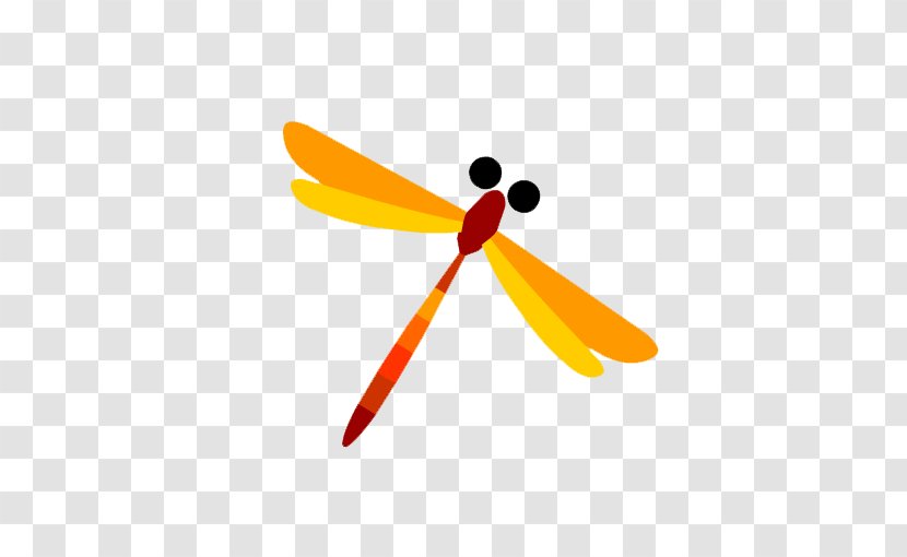 Cartoon Icon - Simple Lovely Dragonfly Transparent PNG