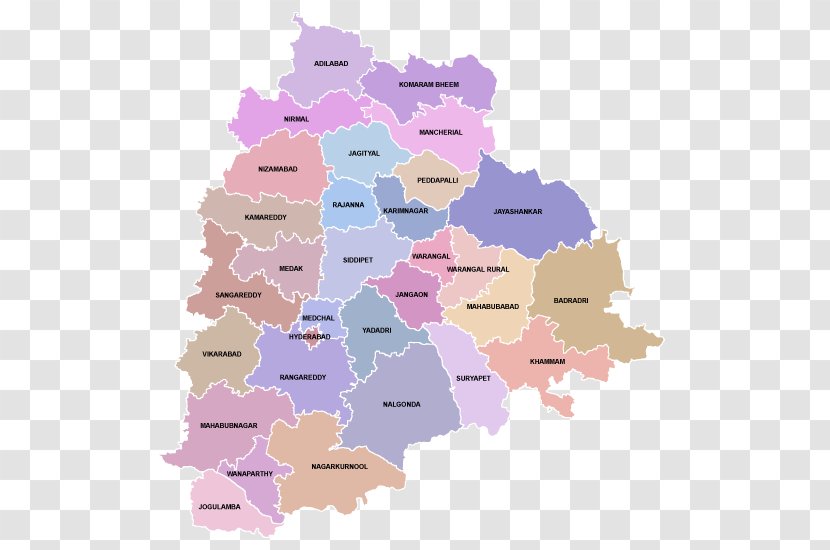 Telangana Legislative Assembly States And Territories Of India Telugu Language Map - TELANGANA Transparent PNG