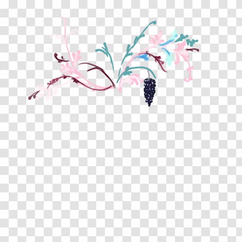 Flower Petal Desktop Wallpaper Font - Peach Branch Transparent PNG