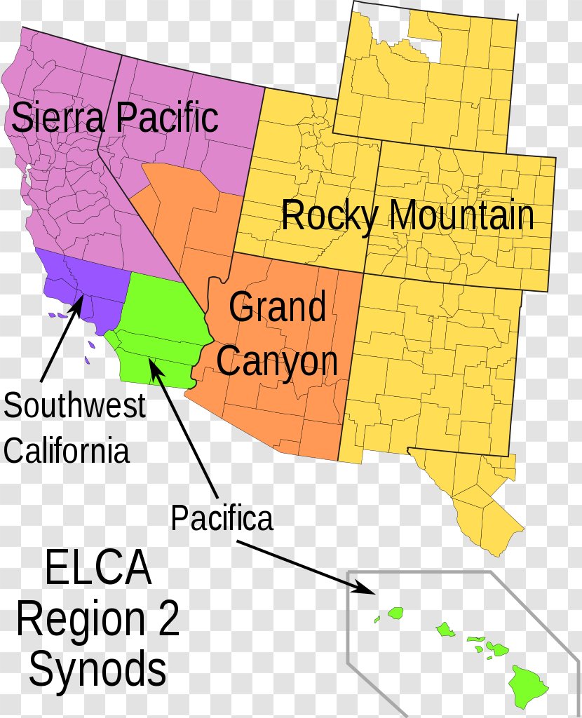 Rocky Mountain Synod Evangelical Lutheran Church In America Pastor Sierra Pacific - Grand Canyon US Geography Transparent PNG