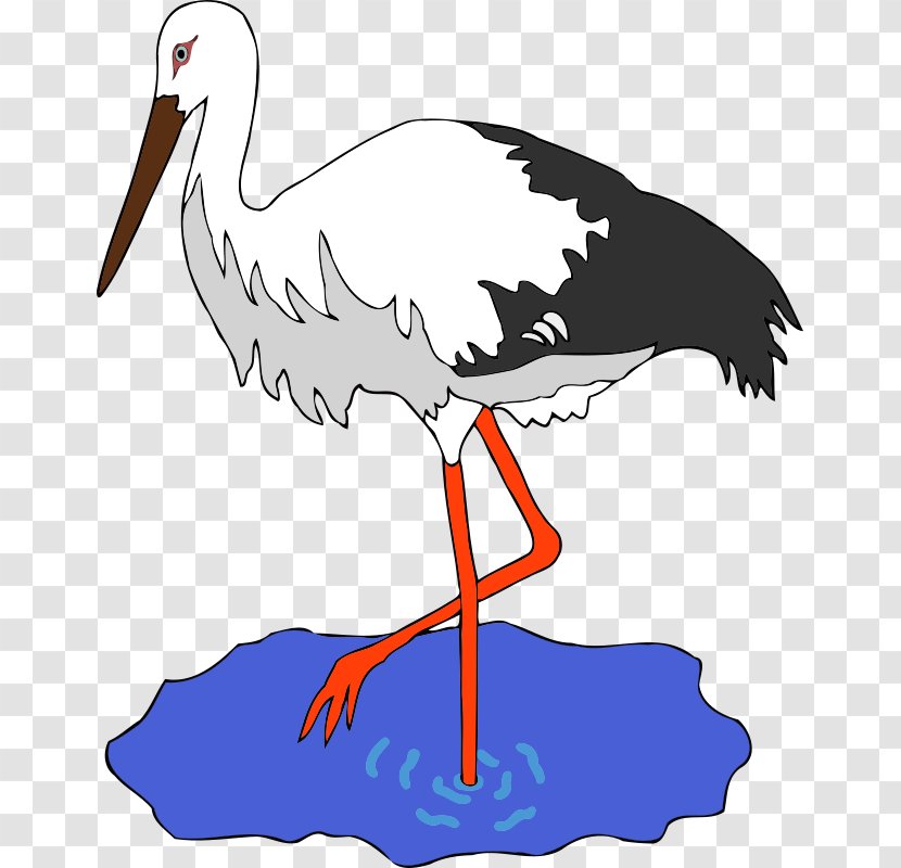 Bird White Stork Clip Art Transparent PNG