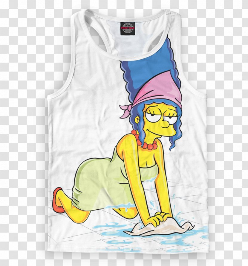 T-shirt Illustration Marge Simpson Cartoon Sleeve - Tree Transparent PNG