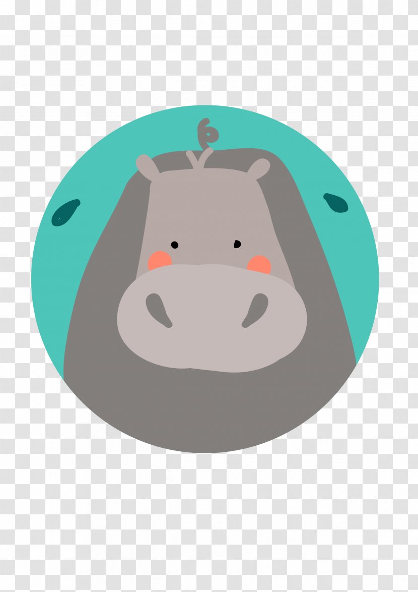 Animal Illustration - Designer - Hippo Transparent PNG