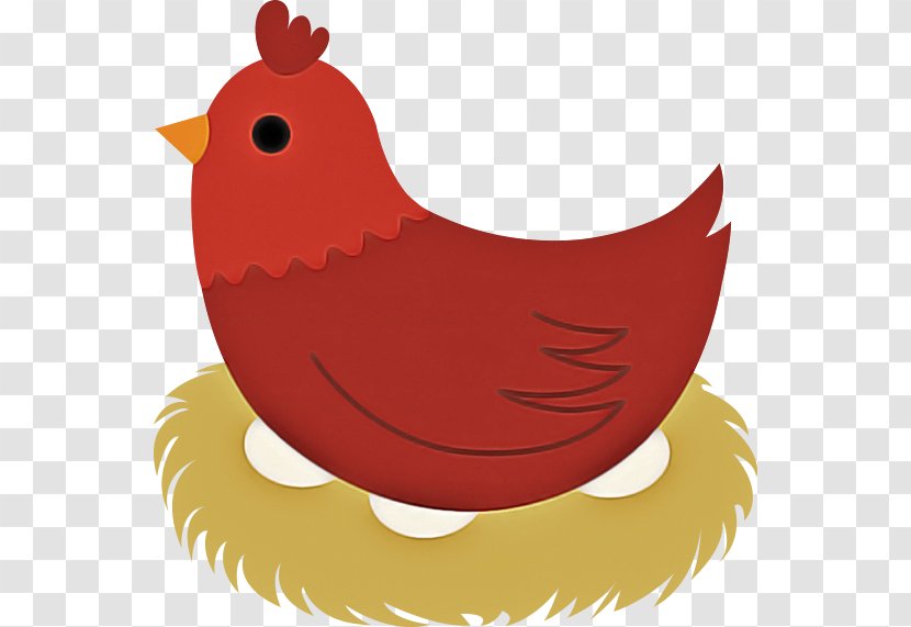 Bird Cardinal Red Cartoon Beak - Chicken Songbird Transparent PNG