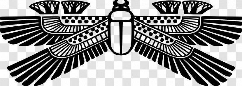 Ancient Egypt Scarab Symbol Clip Art - Monochrome - Egyptian Gods Transparent PNG