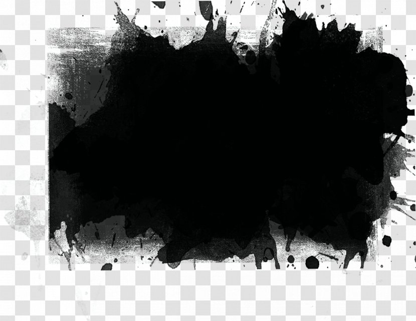 Monochrome Photography Desktop Wallpaper Silhouette - Black - Spray Paint Transparent PNG