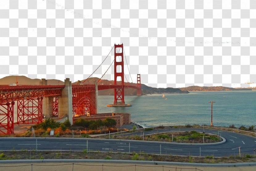 Presidio Of San Francisco Union Square Golden Gate Bridge Park Fisherman's Wharf - Water - Road Transparent PNG