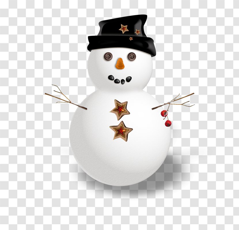 Christmas Idea Flat Design Clip Art - Snowman Transparent PNG