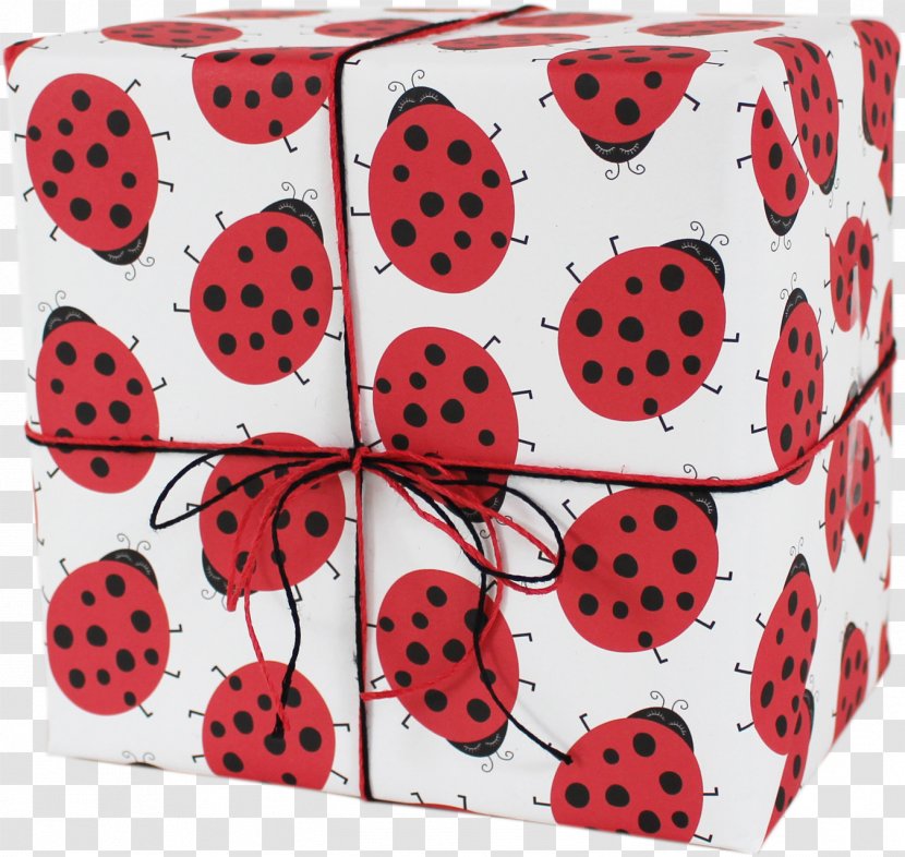Polka Dot Gift Wrapping Lady Bird - Paper Transparent PNG