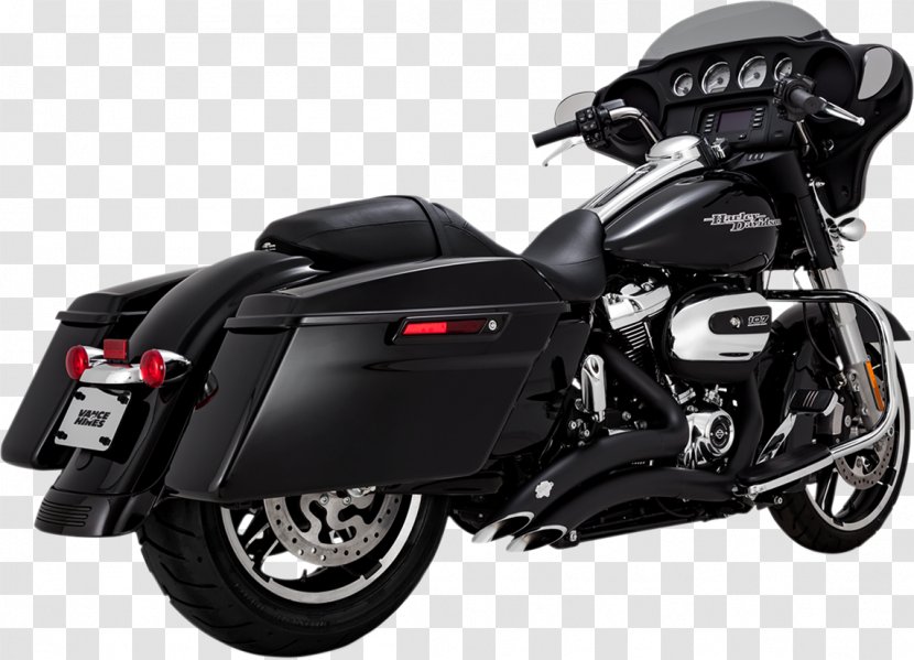Vance & Hines Exhaust System Harley-Davidson Touring Motorcycle - Harleydavidson Transparent PNG
