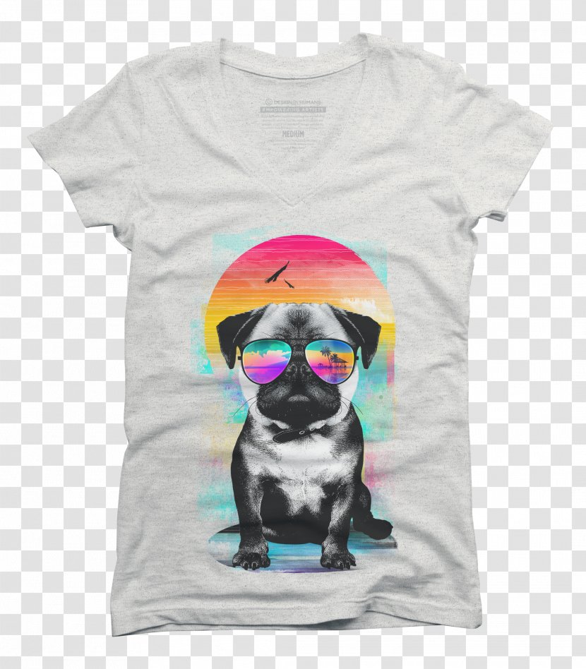 Pug T-shirt Hoodie Clothing - Eyewear Transparent PNG