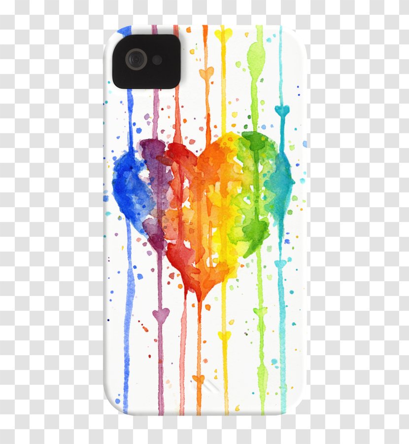 Watercolor Painting Rainbow Canvas Print - Printmaking Transparent PNG