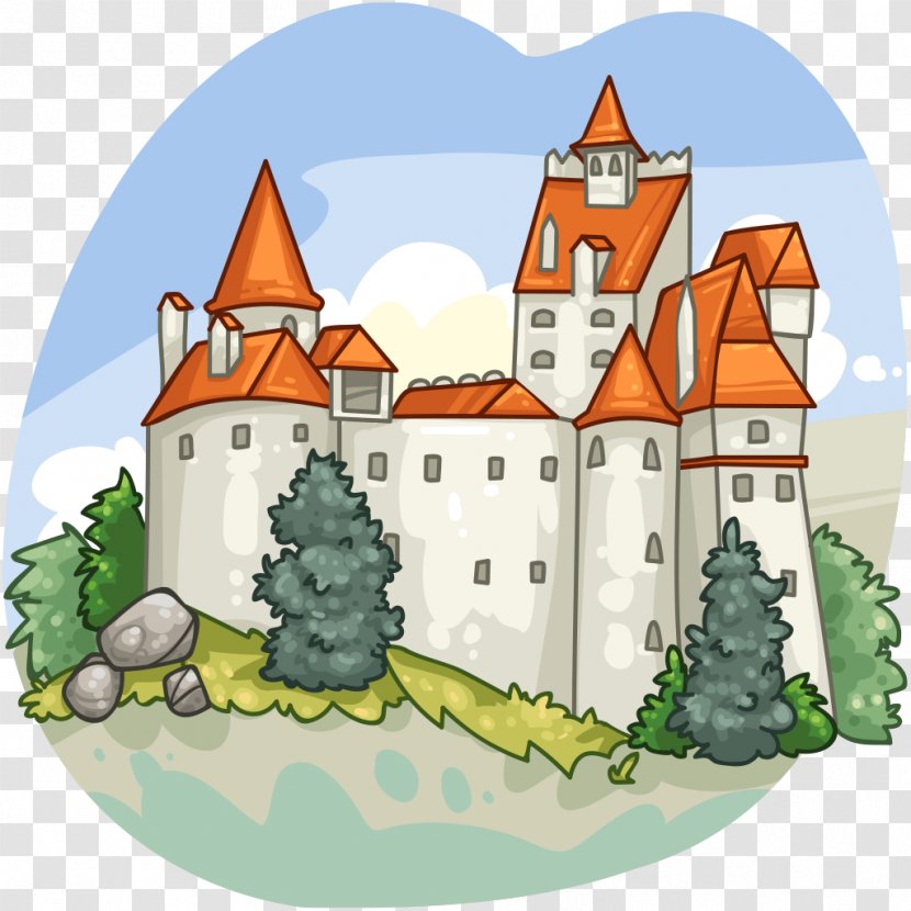 Bran Castle Transylvania Clip Art - Work Of Transparent PNG