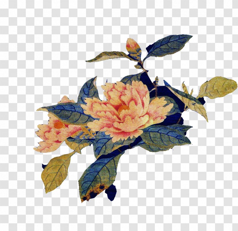 Embroidery Download Clip Art - Peony Transparent PNG