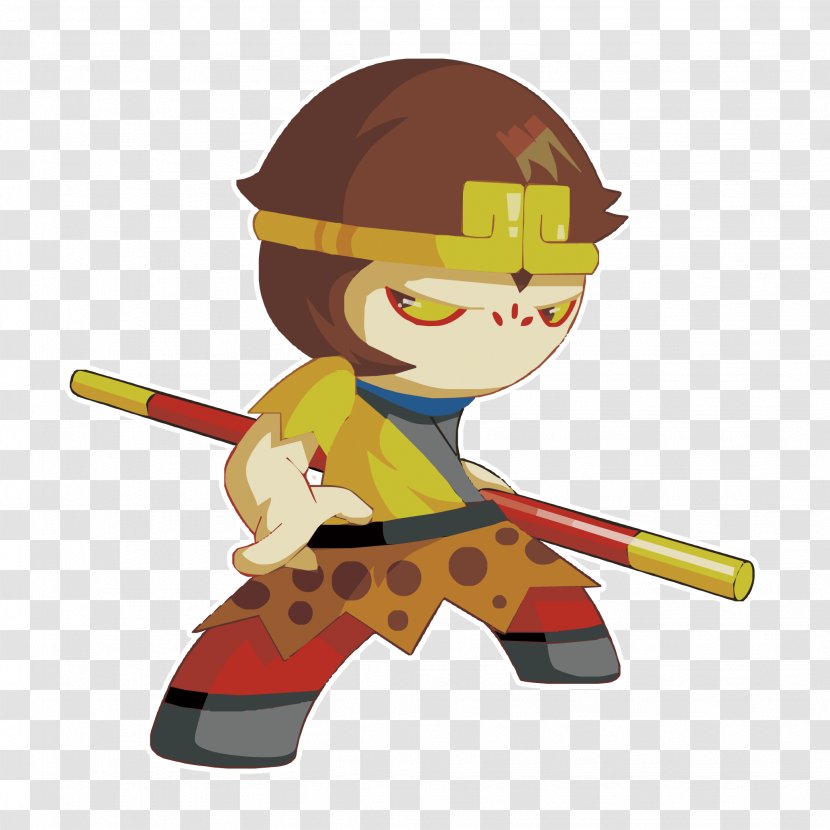Sun Wukong Journey To The West Cartoon Illustration - Poster - Q Version Of Serious Transparent PNG
