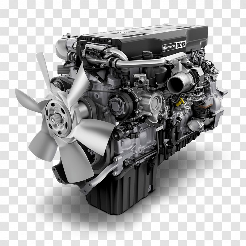 Freightliner Cascadia Detroit Diesel Engine Trucks - Automotive Part - Auto Parts Transparent PNG