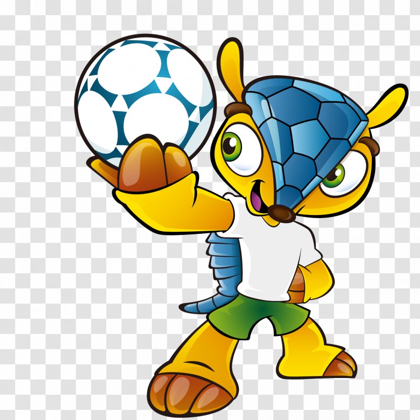 2014 FIFA World Cup Arena Pernambuco Mascot Armadillo - Vector Material Transparent PNG