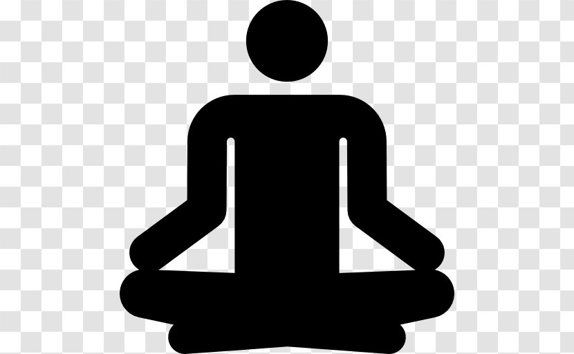 Meditation Clip Art - Black And White Transparent PNG