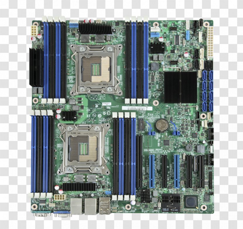 Intel Xeon Motherboard CPU Socket SSI CEB - Io Card - Power Transparent PNG