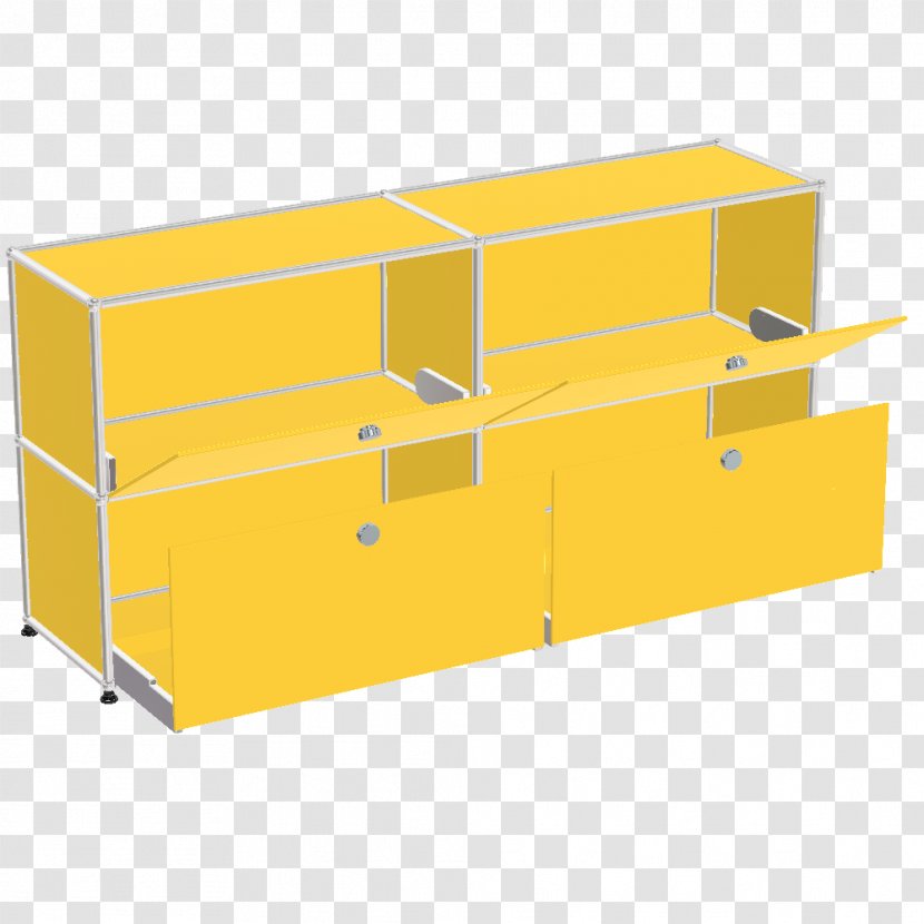 USM Modular Furniture Shelf Design Classic - Sideboard - Product Lining Transparent PNG