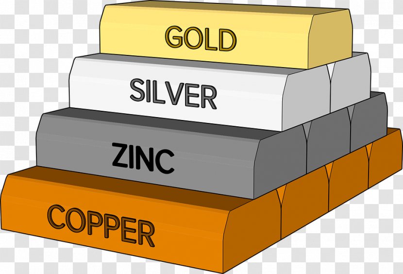 Copper Zinc Silver Gold Ingot - Yellow Transparent PNG