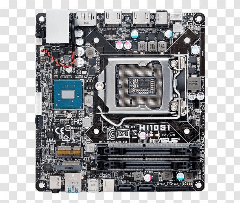 LGA 1151 Mini-STX ASUS H110S2/CSM - Motherboard - MotherboardMini STXLGA1151 SocketH110LGA1151 Socket DDR4 SDRAMChipset Transparent PNG