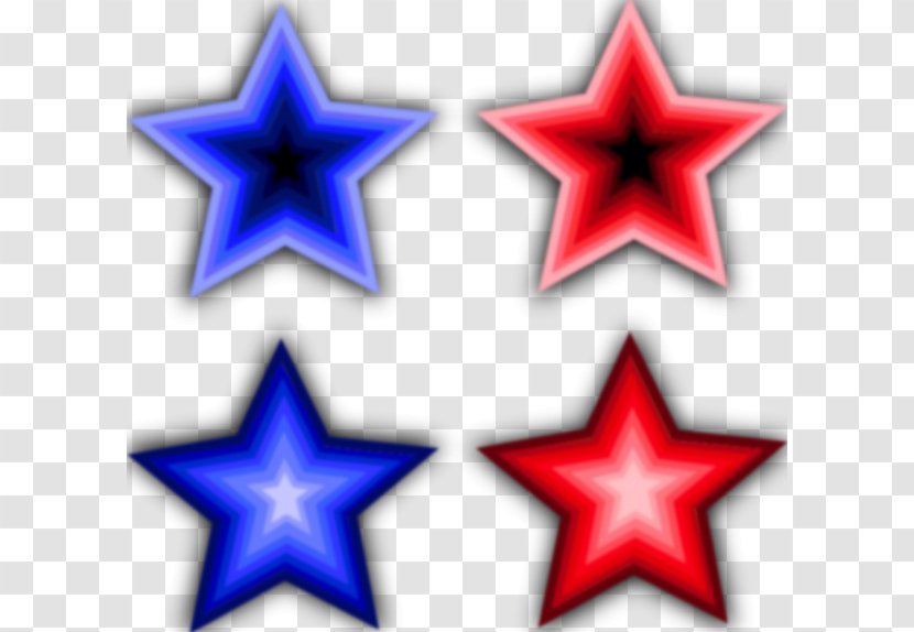 Star Blue Clip Art - Point - Free 4th Of July Pictures Transparent PNG