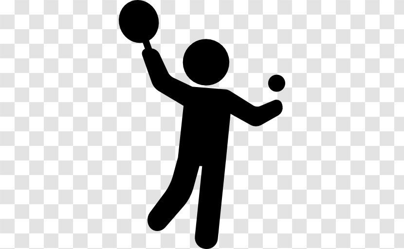 Racket Ping Pong Paddles & Sets Tennis Ball - Silhouette Transparent PNG
