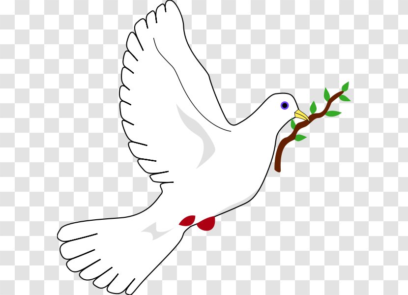 Columbidae Doves As Symbols Peace - Watercolor - The Dove Of Transparent PNG