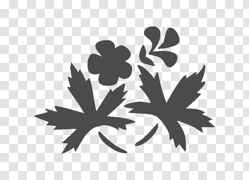 Sticker Flower Decal Stencil Text - Maple Leaf Transparent PNG