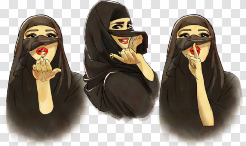 Hijab Niqāb Muslim Islam Palavras Árabes - Burqa Transparent PNG