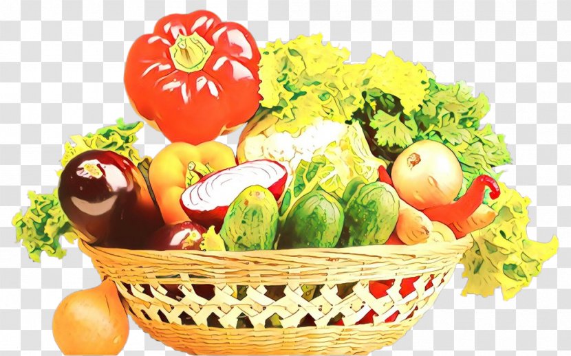 Food Natural Foods Vegetable Basket Vegan Nutrition - Vegetarian Leaf Transparent PNG