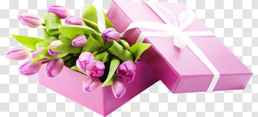 Desktop Wallpaper Gift Flower Bouquet - Purple Transparent PNG