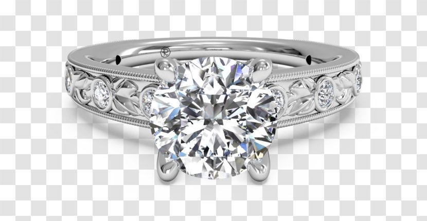 Engagement Ring Gold Ritani Diamond Transparent PNG