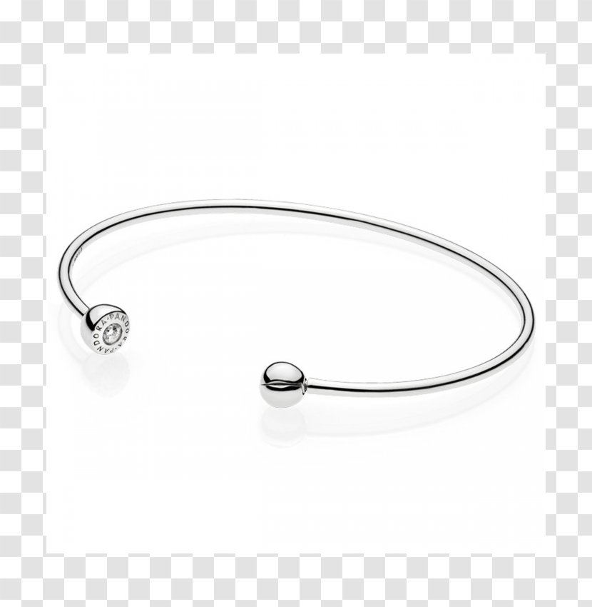 Bangle Bracelet Jewellery Pandora Silver - Body - New Store Opens Transparent PNG