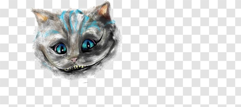 Cheshire Cat Whiskers Kitten Domestic Short-haired - Cartoon Transparent PNG
