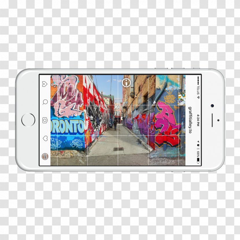 Graffiti Alley Smartphone Grip Limited - Canada - Stay Up Late To Work Transparent PNG