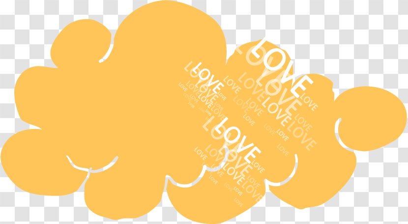 Yellow Wallpaper - Orange - Vector Cartoon Clouds Transparent PNG