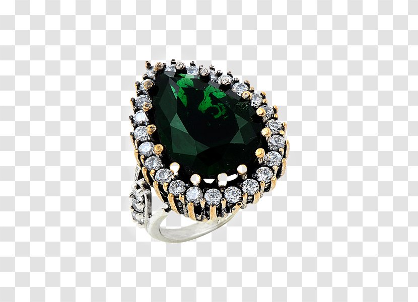 Emerald Ottoman Empire Ring Silver Jewellery - Suleiman The Magnificent Transparent PNG