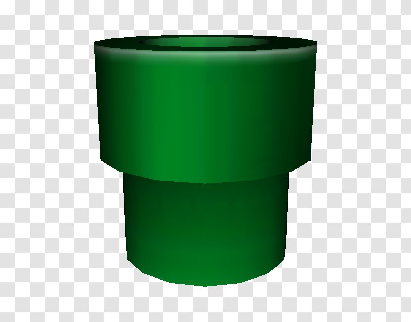 Flowerpot Plastic Cylinder - Green - Design Transparent PNG